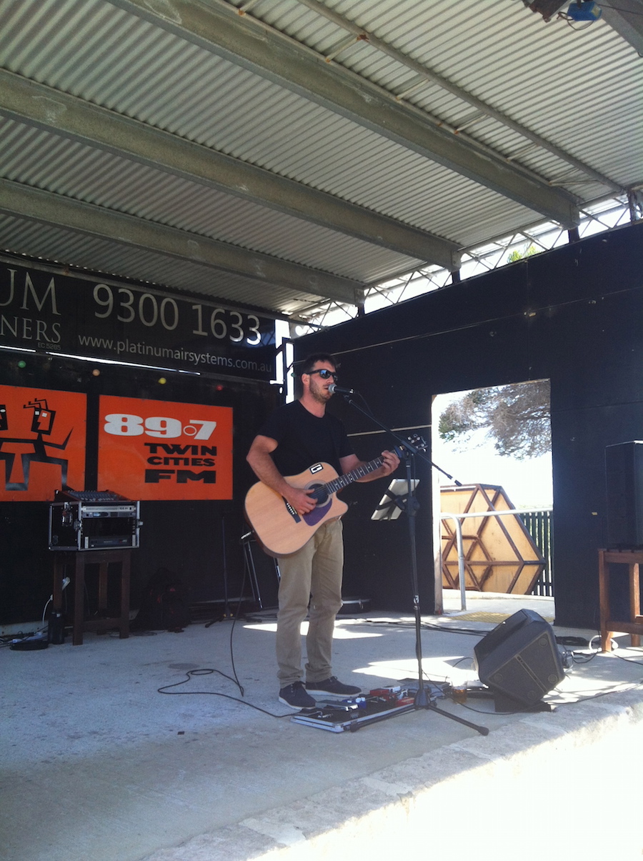 Jake Robinson, singer in Perth