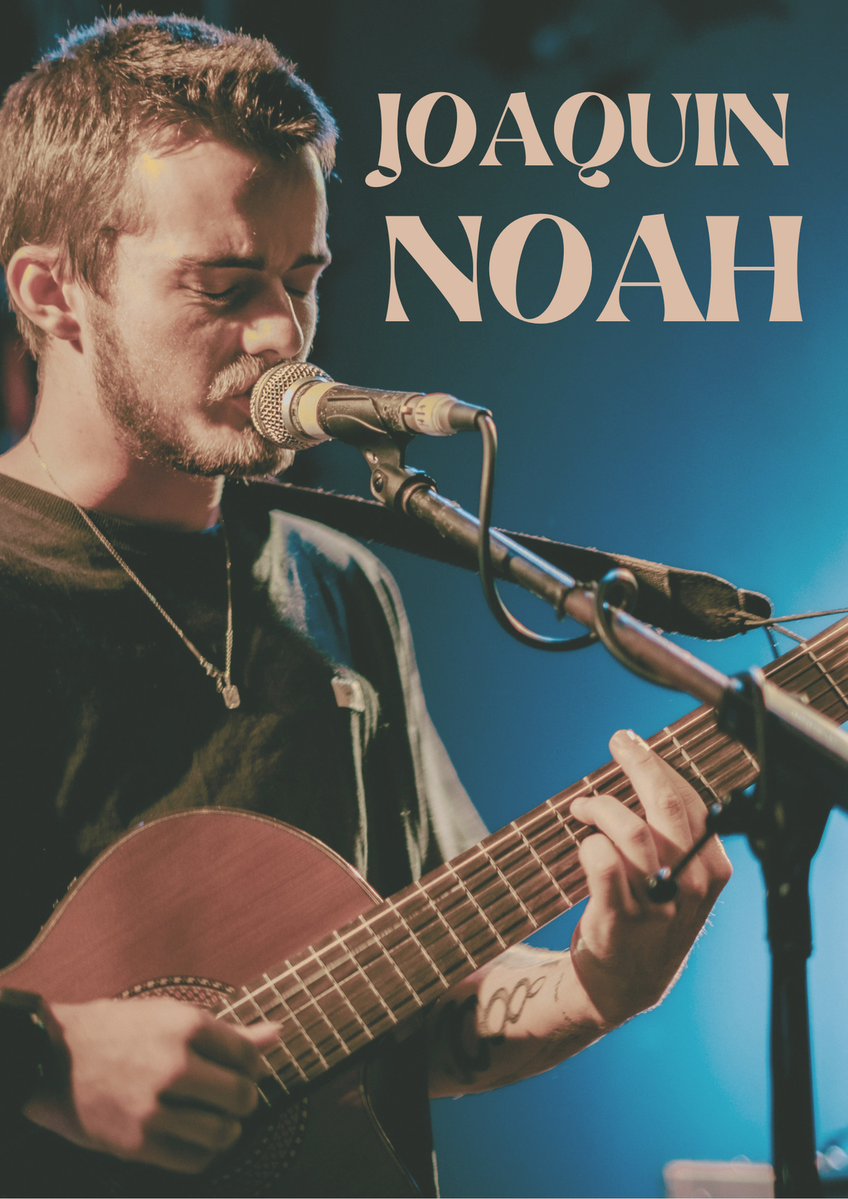 Joaquin Noah, musical soloist in Kingscliff