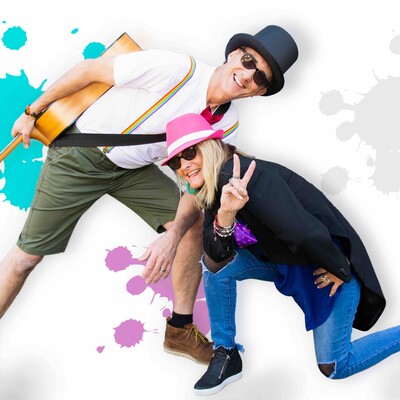 GranPam & PhilPop, children's band in Maffra, photo 2