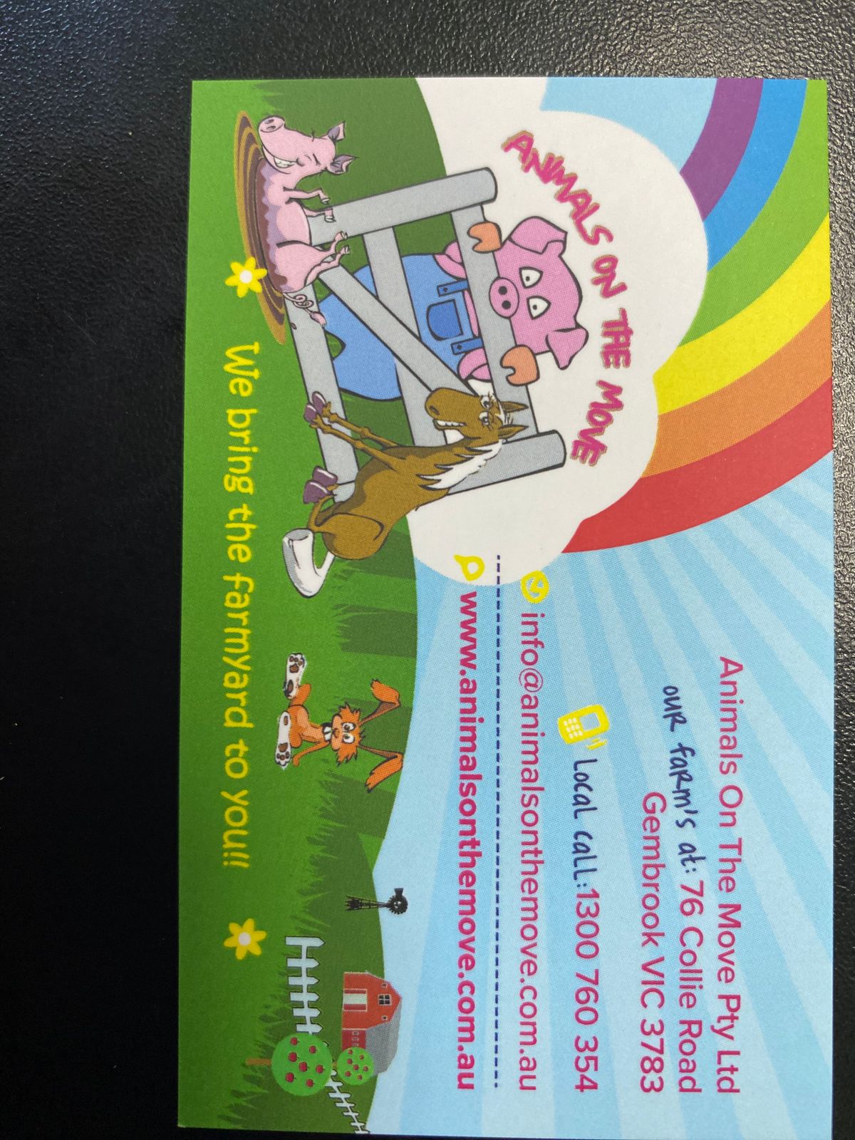 Animals on the Move PTY LTD, event services in Melbourne