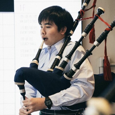 Marcus Lee, bagpiper in Melbourne, photo 2