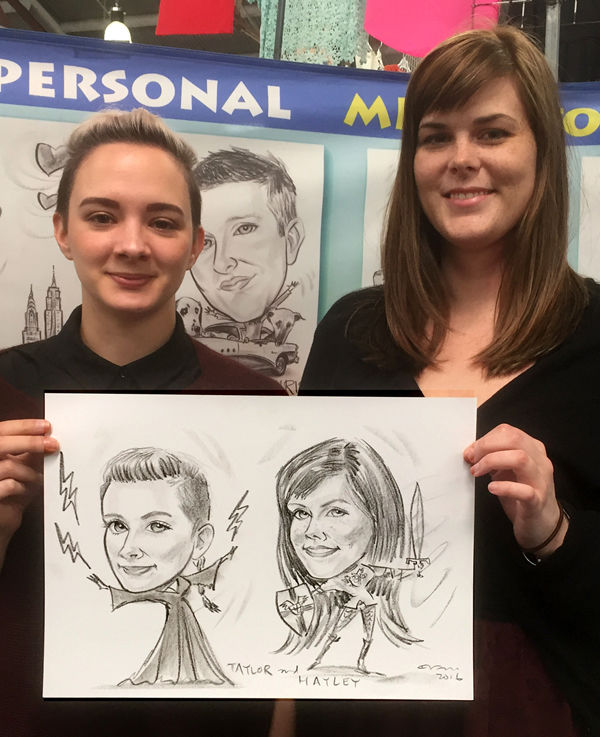Ivano, caricaturist in Melbourne, photo 2