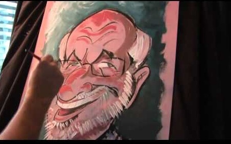 Live Comic Speed Painting, caricaturist in Melbourne