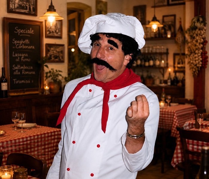 Luigi the Comical Chef, character comedian in Melbourne, photo 2
