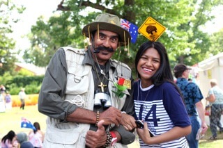 Bush Mac, costume character in Melbourne