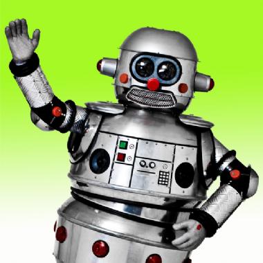 Tubby the Robot, costume character in Melbourne, photo 2