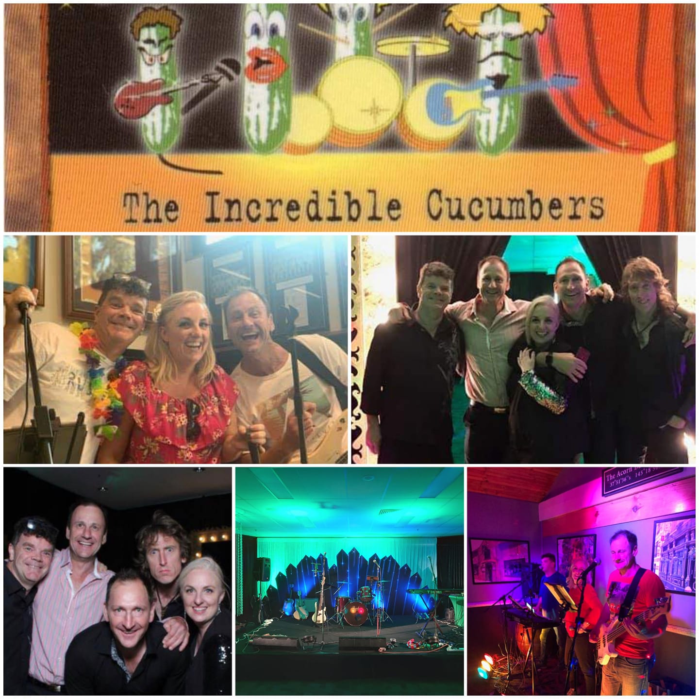 The Incredible Cucumbers, cover band in Melbourne