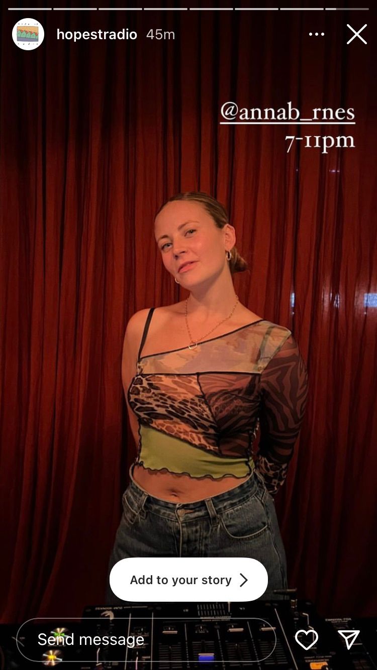 Anna B, dj in Melbourne