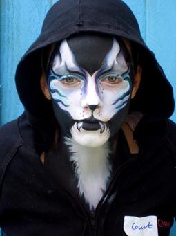 Emilie Zoey Baker, face painting in Melbourne