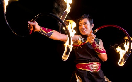 Ferno, fire performer in Melbourne