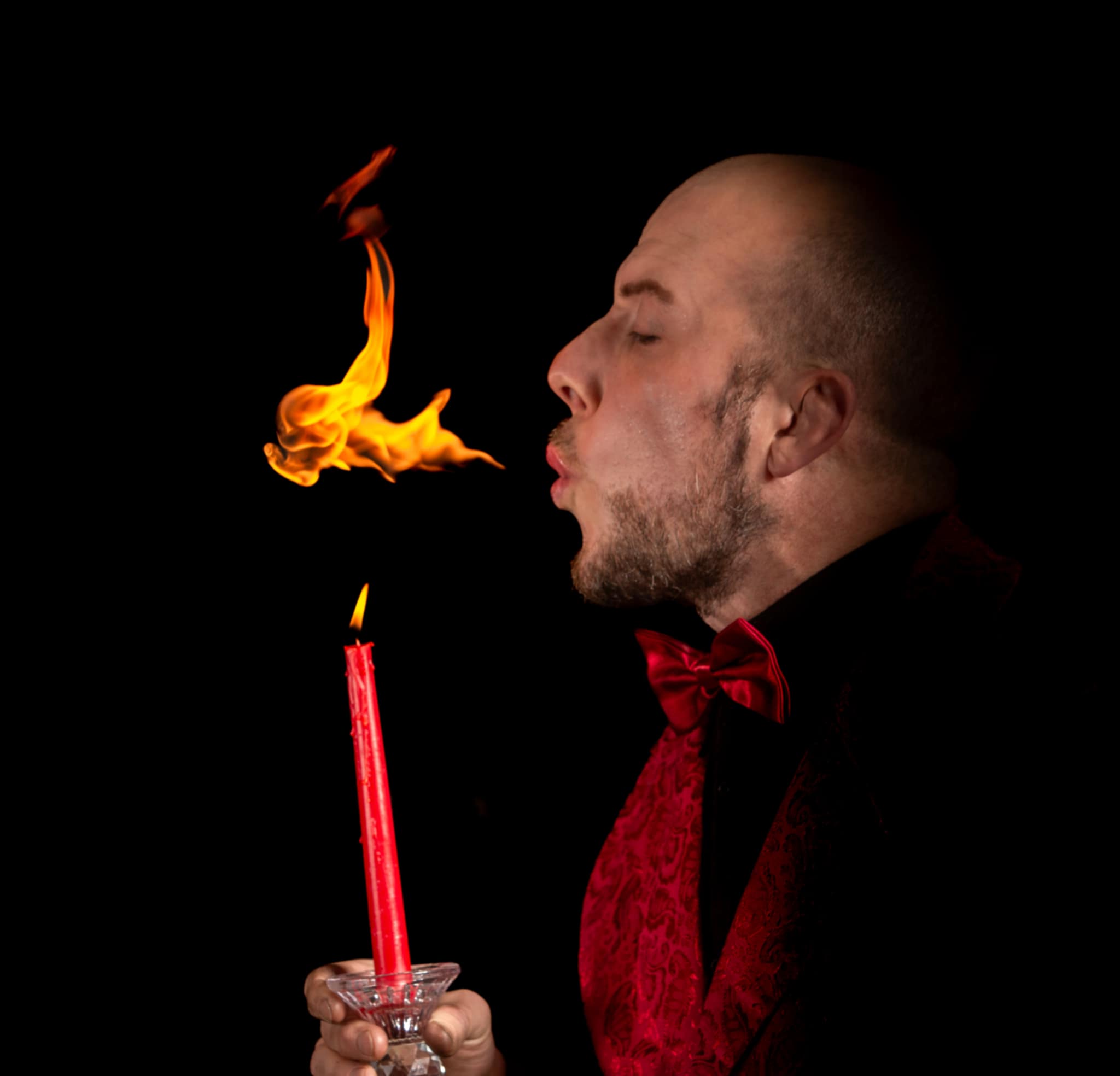 Nick, fire performer in Melbourne