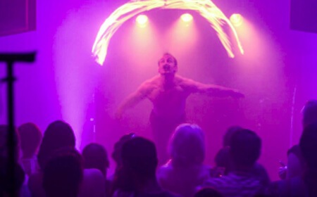 Fire Performer Chris, live in Melbourne