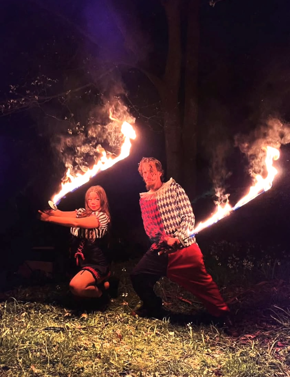 Jasmine and Jake, fire performer in Melbourne