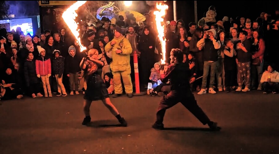 Fire Performer, live in Melbourne, photo 3