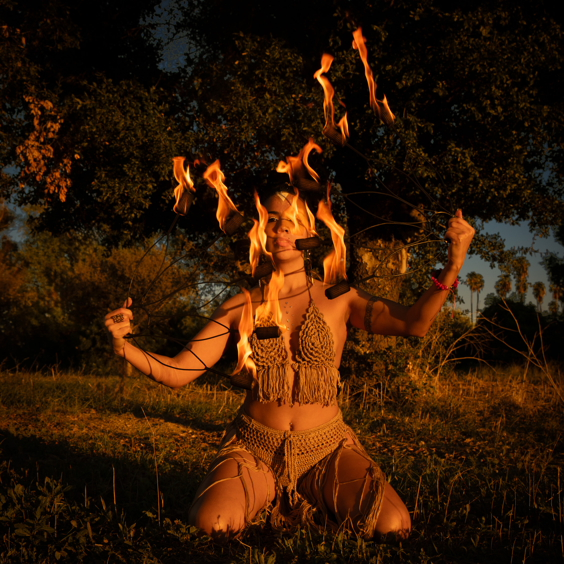 Kai Ignis, fire performer in Melbourne