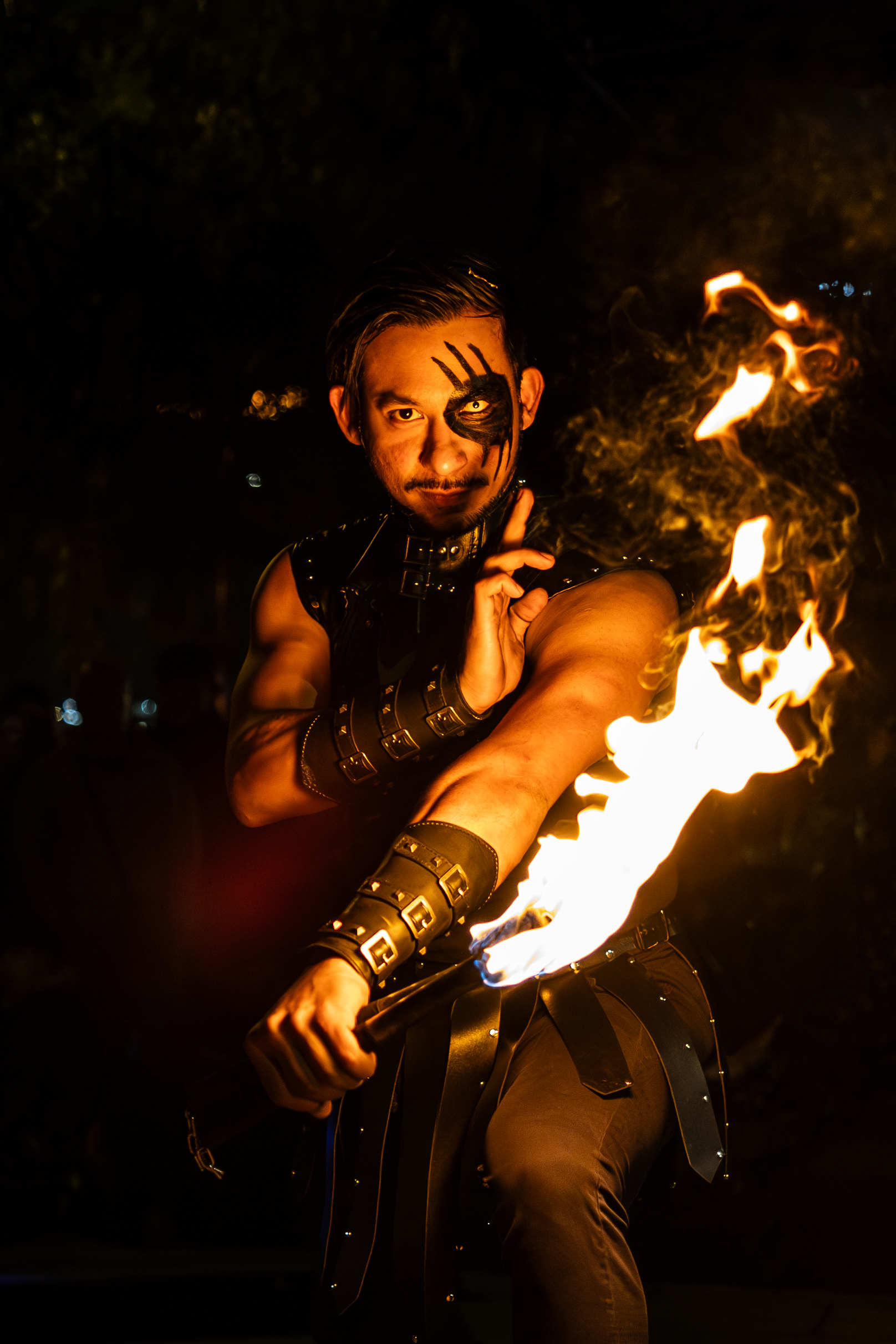 Ninja Niaz, fire performer in Melbourne