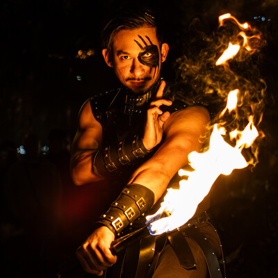 Ninja Niaz, fire performer in Melbourne, photo 2