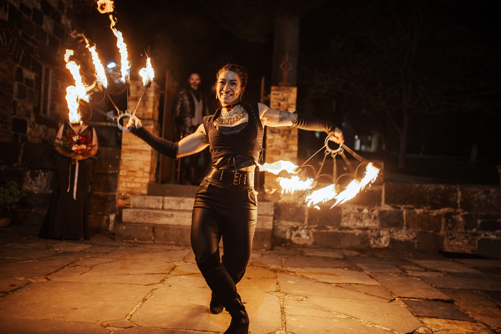 Mari-ko Firetwirler, fire performer in Melbourne