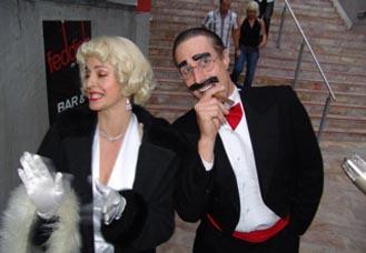 Marilyn and Groucho, impersonator in Melbourne