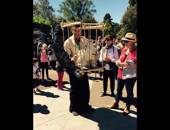 Banana Eater, costume character in Melbourne, photo 2