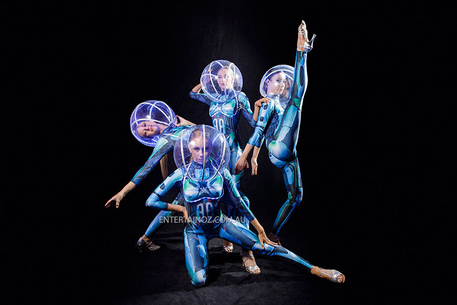 LED Cyborg Spheres, led performer in Melbourne