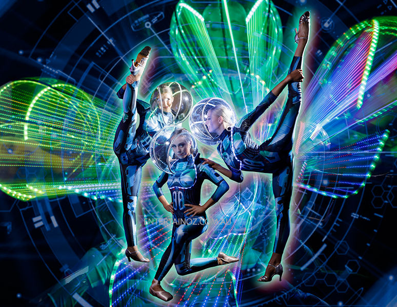 LED Cyborg Spheres, led performer in Melbourne, photo 2