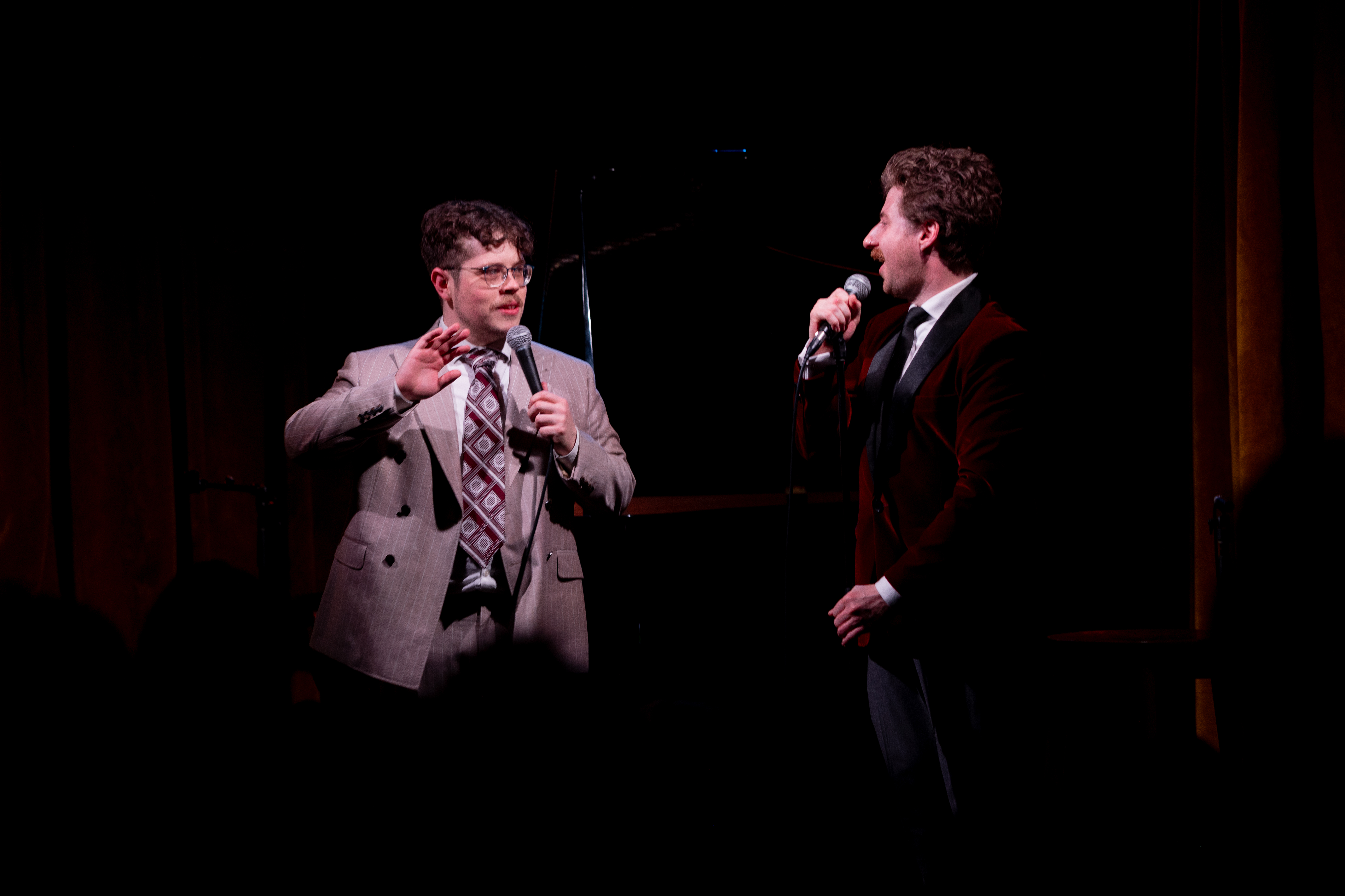 Sal and Oscar, mc-master of ceremonies in Melbourne