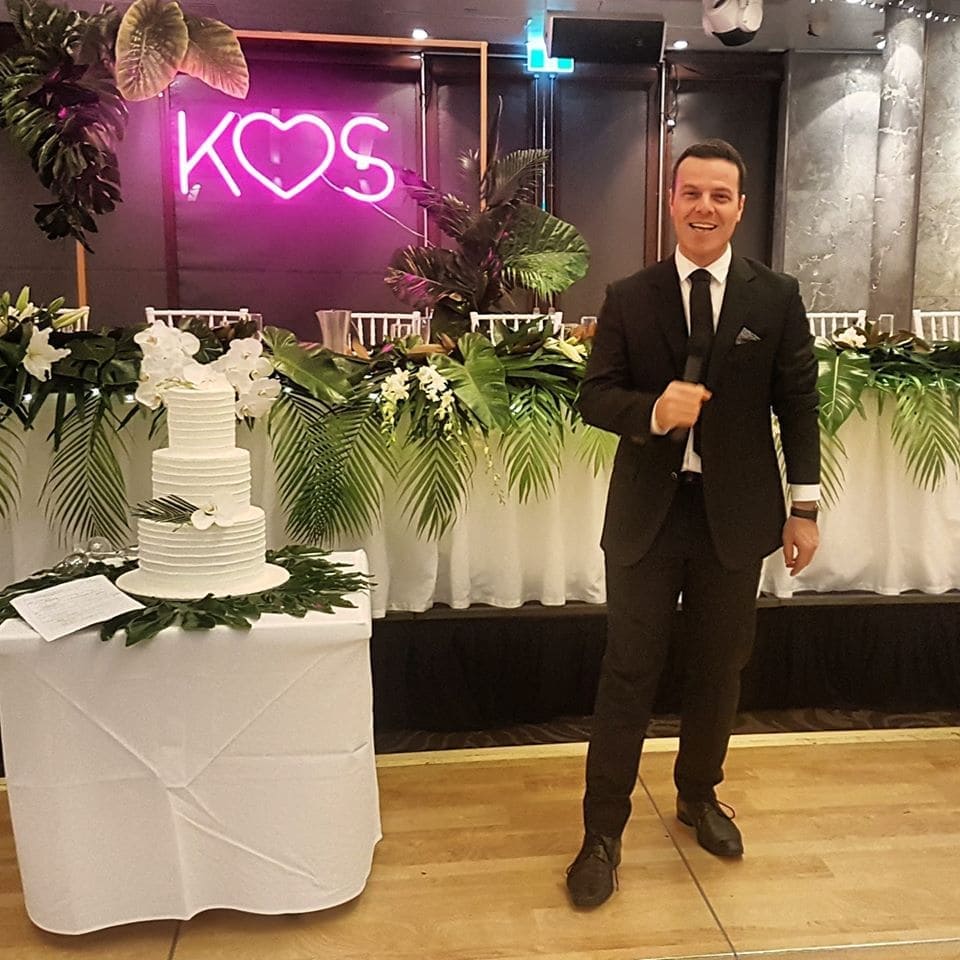 Simon MC, mc-master of ceremonies in Melbourne