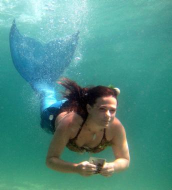 Nerissa the Mermaid, mermaid costume character in Melbourne