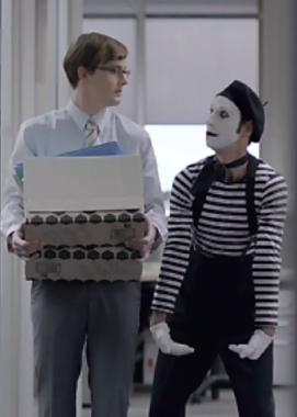 Gary the Telstra Mime, live in Melbourne, photo 3