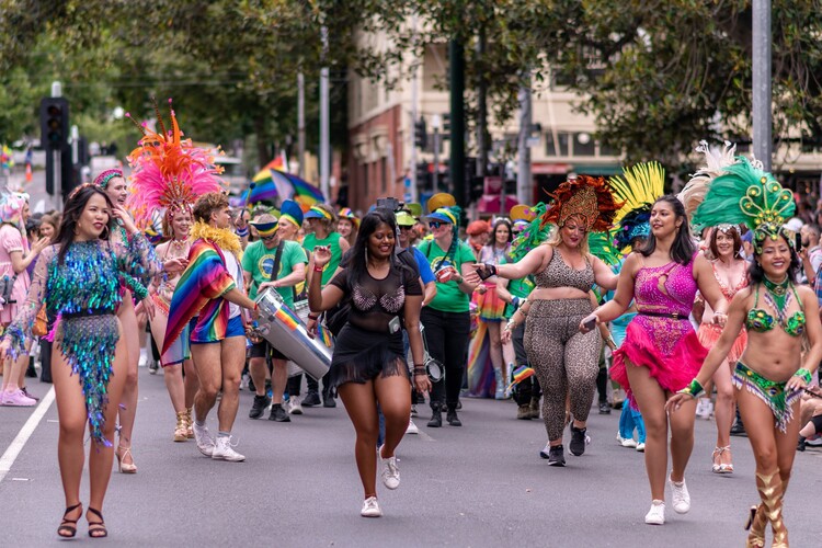 O'Ziriguidum Escola de Samba, brazilian samba percussion ensemble (batucada/bateria) in Melbourne