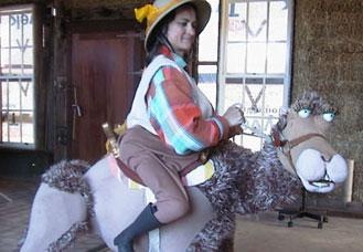 Camels, roving entertainer in Melbourne