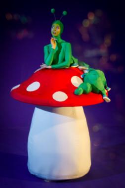 Corina the Caterpillar, roving entertainer in Melbourne, photo 2