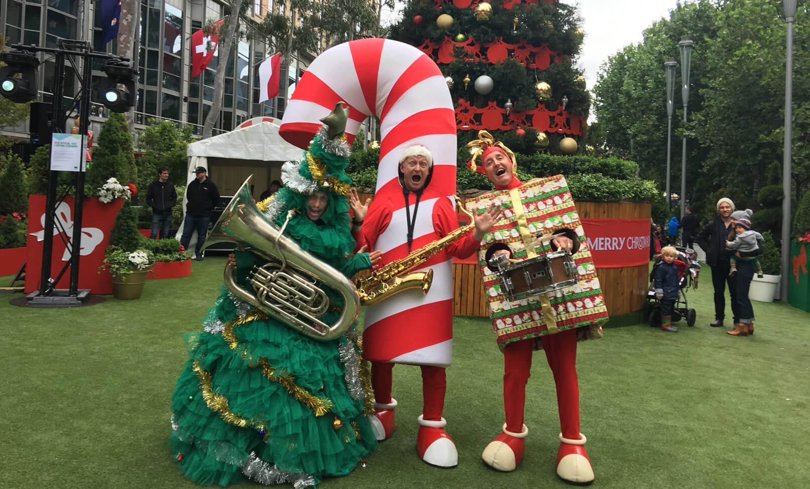 Crazy Christmas Candy Canes, roving entertainer in Melbourne