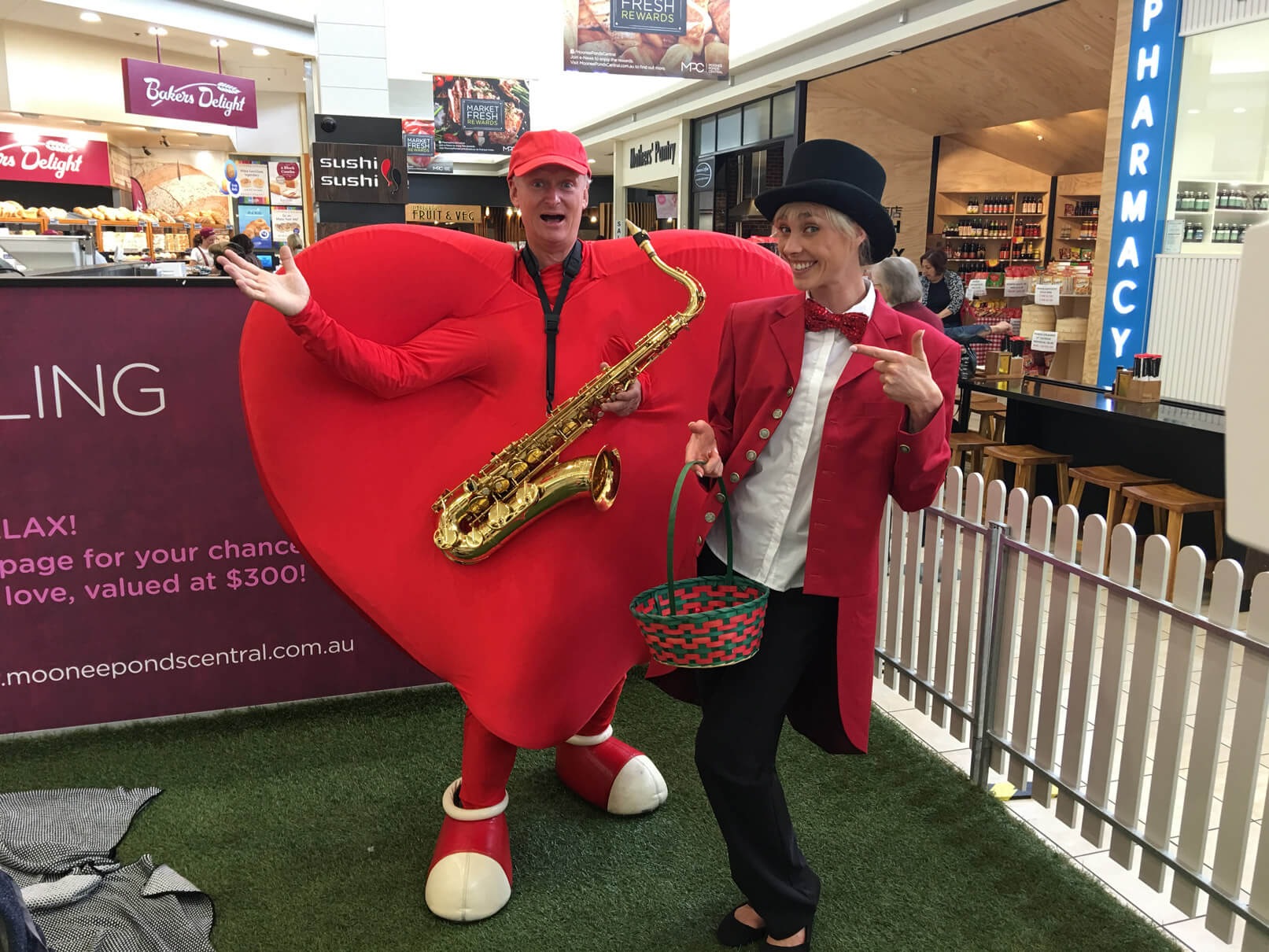 Crazy Love Heart, roving entertainer in Melbourne