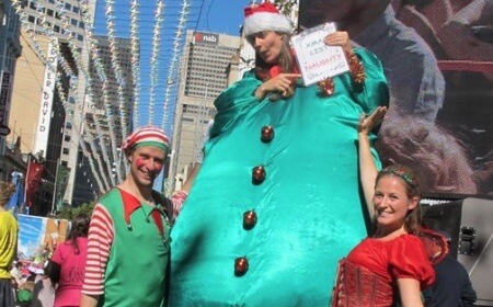 Fat Elves, roving entertainer in Melbourne