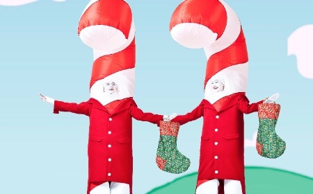 Giant Candy Canes, roving entertainer in Melbourne