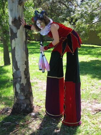 Jo the Jester, roving entertainer in Melbourne, photo 2