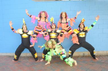 La Boom, roving entertainer in Melbourne