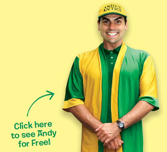 Andy Santics, roving entertainer in Melbourne