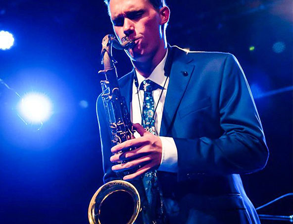 Leo, saxophone player in Melbourne