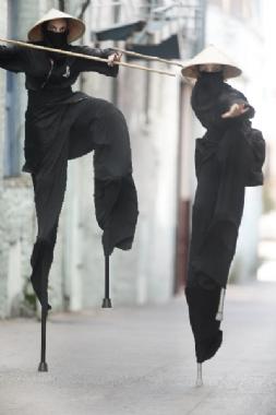 10 Foot Tall Ninjas, stilt walker in Melbourne