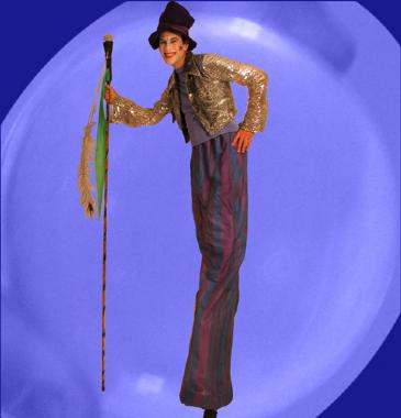 Flash on Stilts, stilt walker in Melbourne
