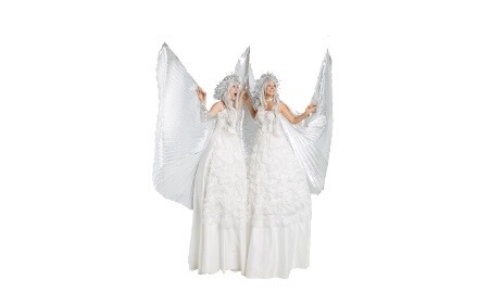Ice Queen Angels, stilt walker in Melbourne