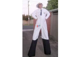 Mad Scientist on Stilts, stilt walker in Melbourne