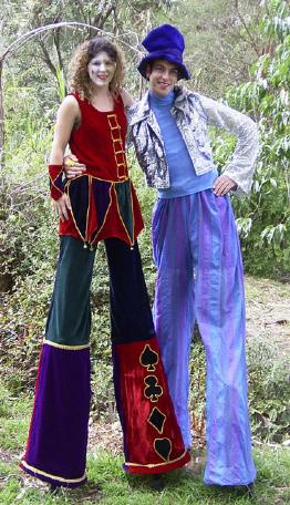 Two Tall Club, stilt walker in Melbourne