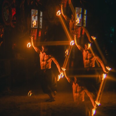 Kindle Arts, fire performer in Nelson Bay, photo 2