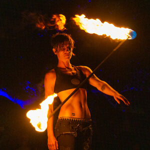 Marnie Lane, fire performer in Newcastle, photo 2