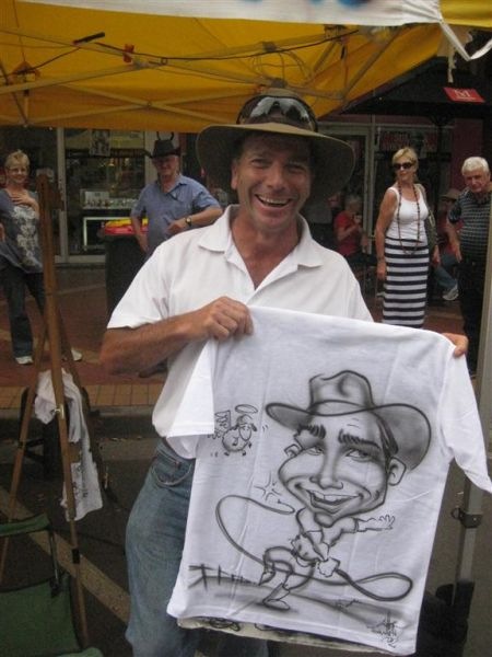 Asher Abergel, caricaturist in NSW