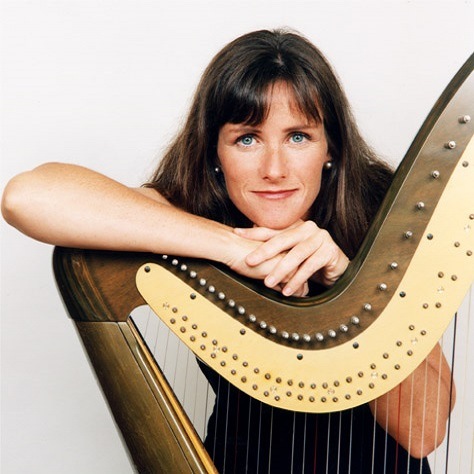 Cliona Molins, harp player in NSW